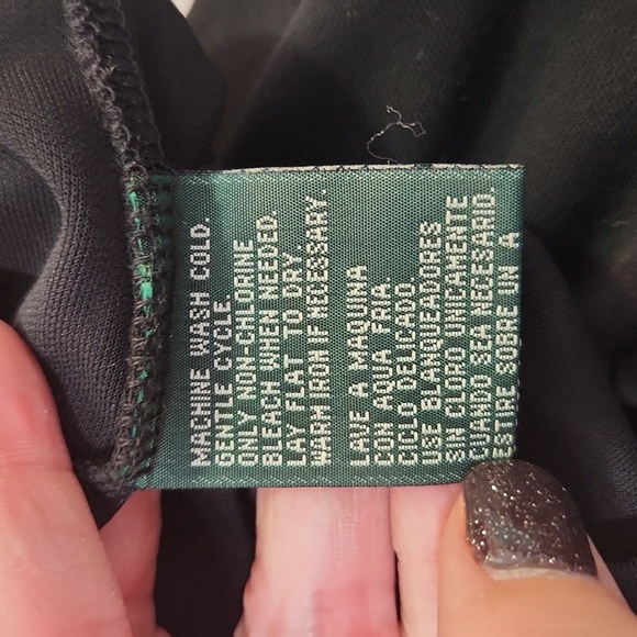 LAUREN Ralph Lauren Black maxi dress sleeveless size M classic luxury minimalist - Picture 9 of 9